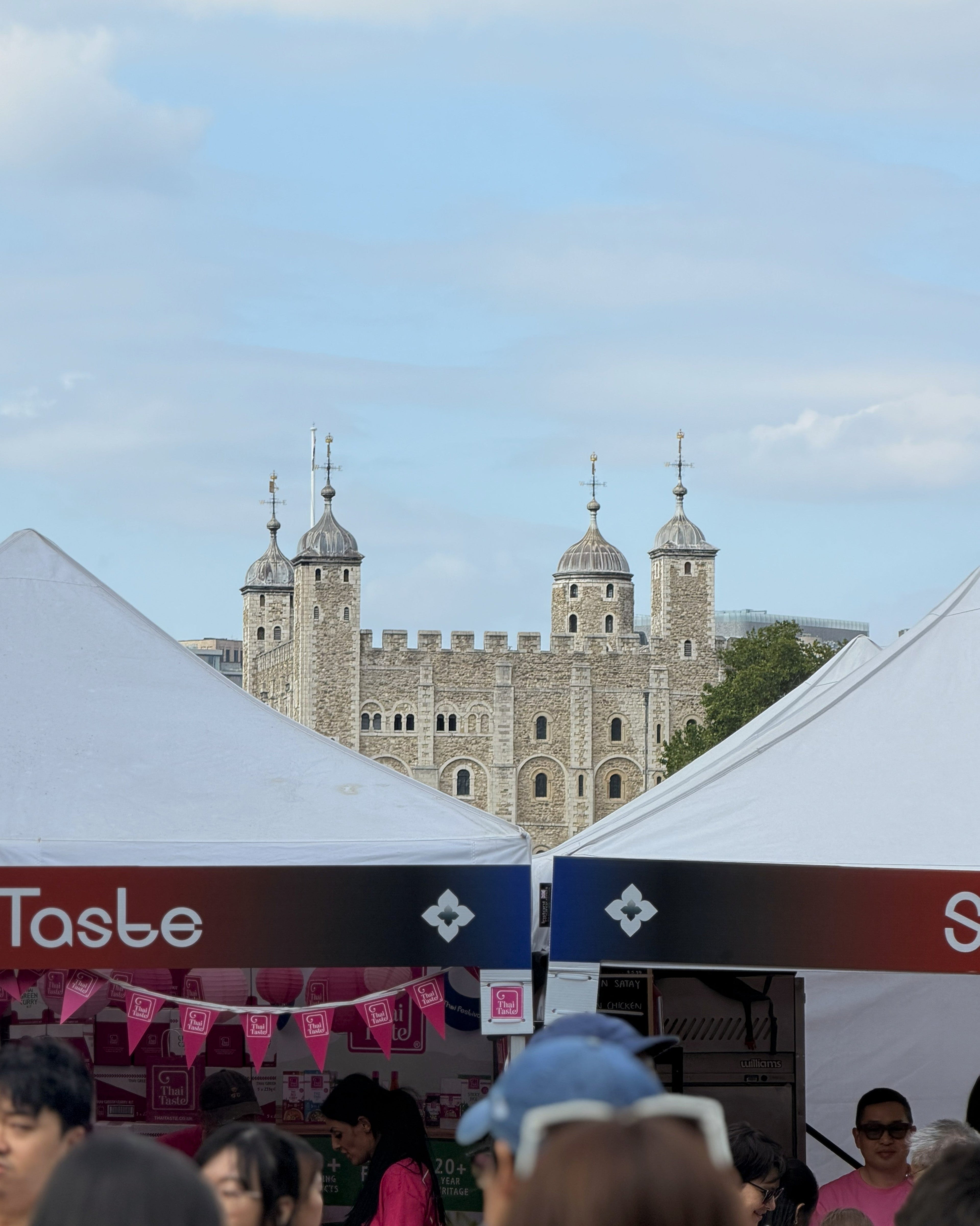 thailand showcase festival with tower of london in the backdrop